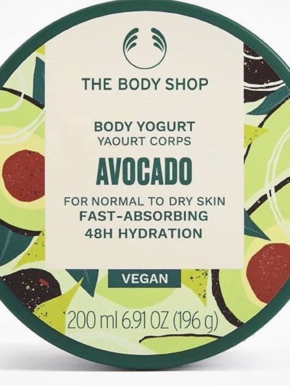 The Body Shop Avocado Body Yogurt - Green & Cream